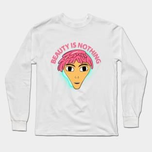 beauty is nothing alien girl Long Sleeve T-Shirt